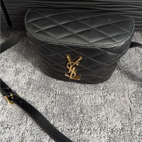 YSL June quilted black leather crossbody bag authentic‎ - Picture 4 of 13